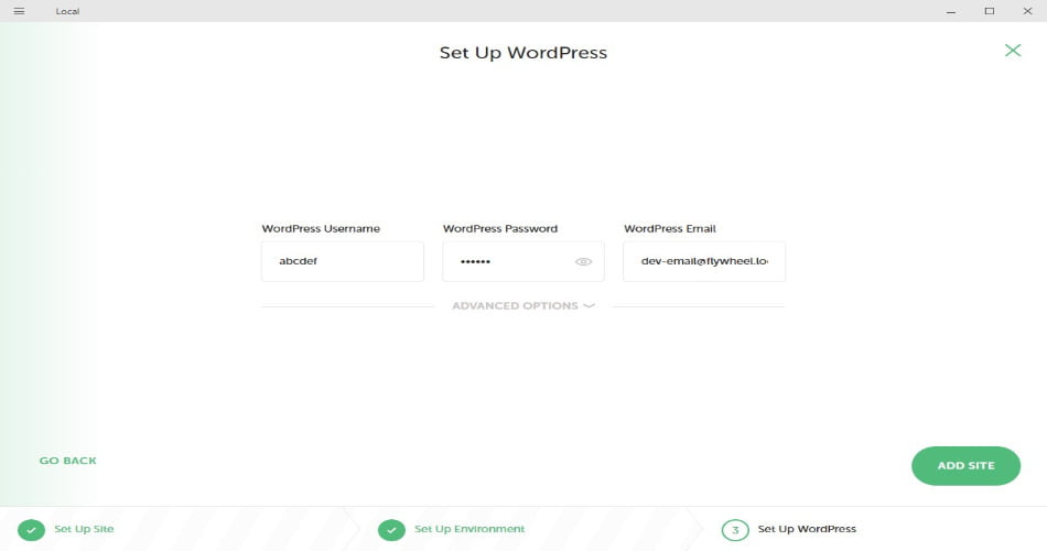 LocalWP Installation Process - WordPress Setup