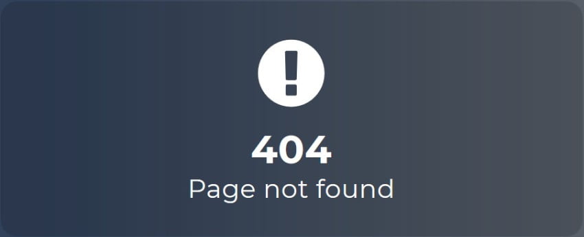 404 error code – Page not found - Technical SEO Checklist