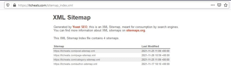 XML Sitemap - Itcheats.com