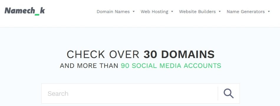 Namechk - Domain Names and Social Media Usernames Checker