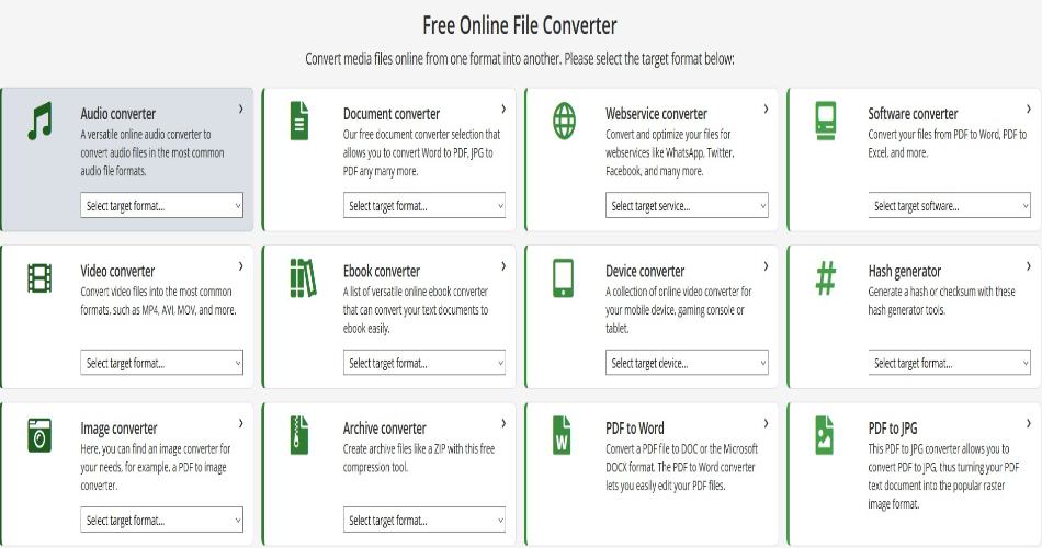 Online Converter - Free and fast online converter