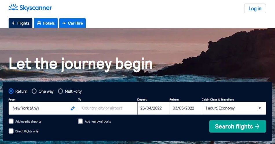 Skyscanner - Travel search site 